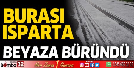 Yalvaç'ı dolu vurdu