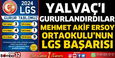 Yalvaç'ı gururlandırdılar