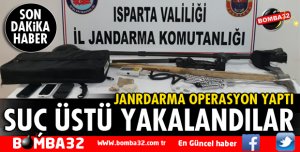 YALVAÇ'TA KAÇAK KAZI OPERASYONU