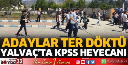 Yalvaç'ta KPSS heyecanı