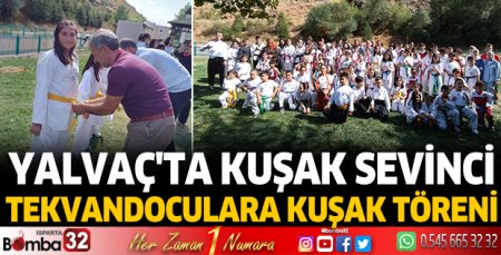Yalvaç'ta kuşak sevinci