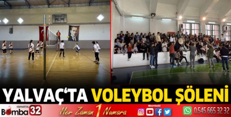 Yalvaç'ta Voleybol şöleni