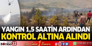 Yangın 1,5 saatin ardından kontrol altına alındı