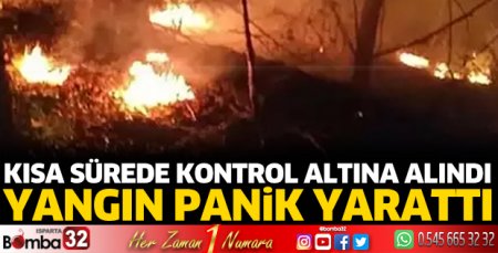 Yangın panik yarattı