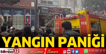 Yangın panik yarattı