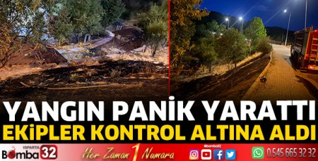 Yangın panik yarattı