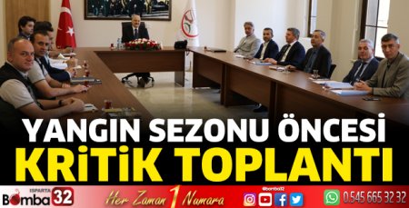 Yangın sezonu öncesi Gönen'de kritik toplantı
