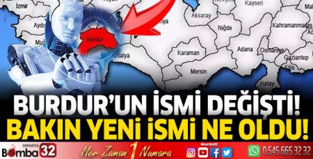 Yapay zeka Burdur'a yeni isim önerdi