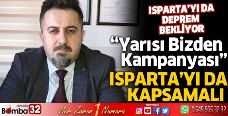 Yarısı Bizden Kampanyası Isparta’yı da kapsamalı