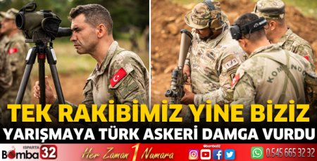 Yarışmada Türk askerinin başarısı damga vurdu