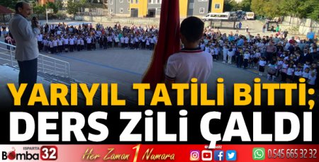 Yarıyıl tatili bitti; ders zili çaldı