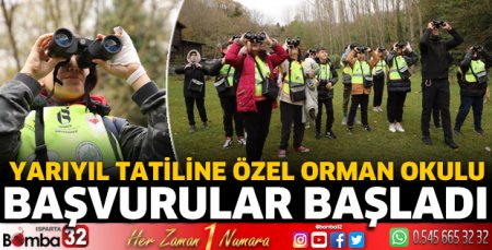 Yarıyıl tatiline özel orman okulu