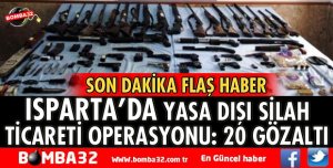 YASA DIŞI SİLAH OPERASYONU 20 GÖZALTI VAR