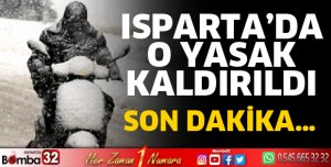 Yasak kaldırıldı