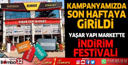 Yaşar Yapı Markette İndirim Festivalinde son hafta