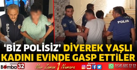 Yaşlı kadını evinde gasp ettiler