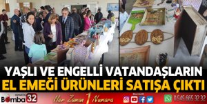 Yaşlı Ve Engelli Vatandaşların El Emeği Ürünleri Satışa Çıktı