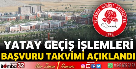 Yatay geçiş işlemleri başvuru takvimi açıklandı