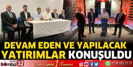 Yatırımları değerlendirme toplantısı yapıldı
