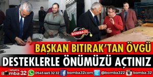YATIRIMLARLA DESTEKLERLE ÖNÜMÜZÜ AÇTINIZ