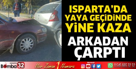 Isparta'da yaya geçidinde yine kaza