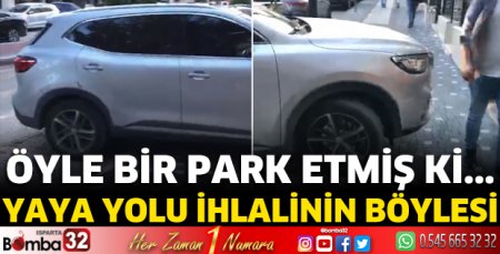 Yaya yolu ihlalinin böylesi