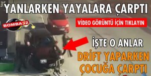YAYALARA ÇARPTI
