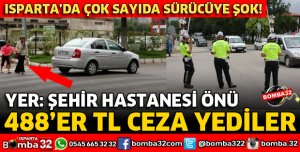 YAYALARA YOL VERMEYEN SÜRÜCÜLERE CEZA YAĞDI