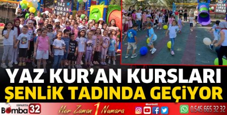 Yaz Kur'an Kursları şenlik tadında geçiyor