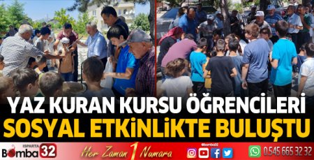 Yaz Kuran Kursu öğrencileri sosyal etkinlikte buluştu