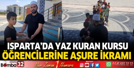 Yaz Kuran Kursu öğrencilerine aşure ikramı