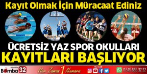 Yaz Spor Okulları Kayıtları Başlıyor