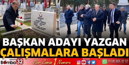 Yazgan, çalışmalara başladı