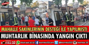 YEDİŞEHİTLER MUHTARLIĞINDA YANGIN