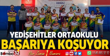 Yedişehitler Ortaokulu başarıya koşuyor