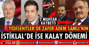 YEDİŞEHİTLER VE İSTİKLAL'İN MUHTARLARI DEĞİŞTİ