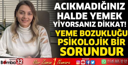 Yeme bozukluğu psikolojik bir sorundur 