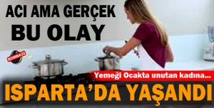 YEMEĞİ YAKAN KADIN ŞİDDET GÖRÜYOR