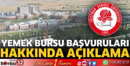 Yemek bursu başvuruları hakkında açıklama