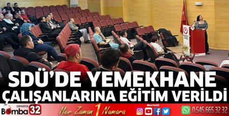 Yemekhane çalışanlarına eğitim verildi