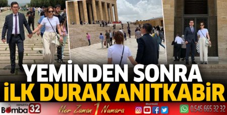 Yeminden sonra ilk durak Anıtkabir