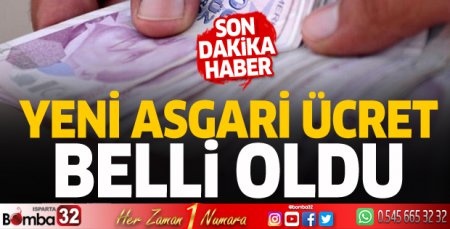 Yeni asgari ücret belli oldu