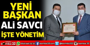 Yeni Başkan Ali Savcı