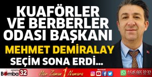 Yeni Başkan Mehmet Demiralay