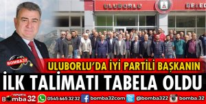 YENİ BAŞKANDAN İLK TALİMAT TABELA OLDU