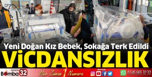 Yeni doğan kız bebek, battaniyeye sarılı olarak terk edildi