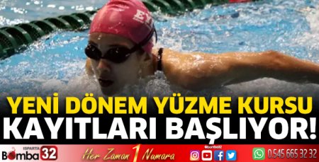 Yeni dönem yüzme kursu kayıtları başlıyor!