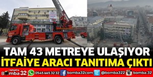 YENİ İTFAİYE ARACI TANITILDI