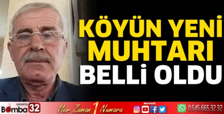 Yeni muhtar belli oldu