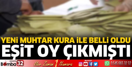 Yeni muhtar kura ile belli oldu